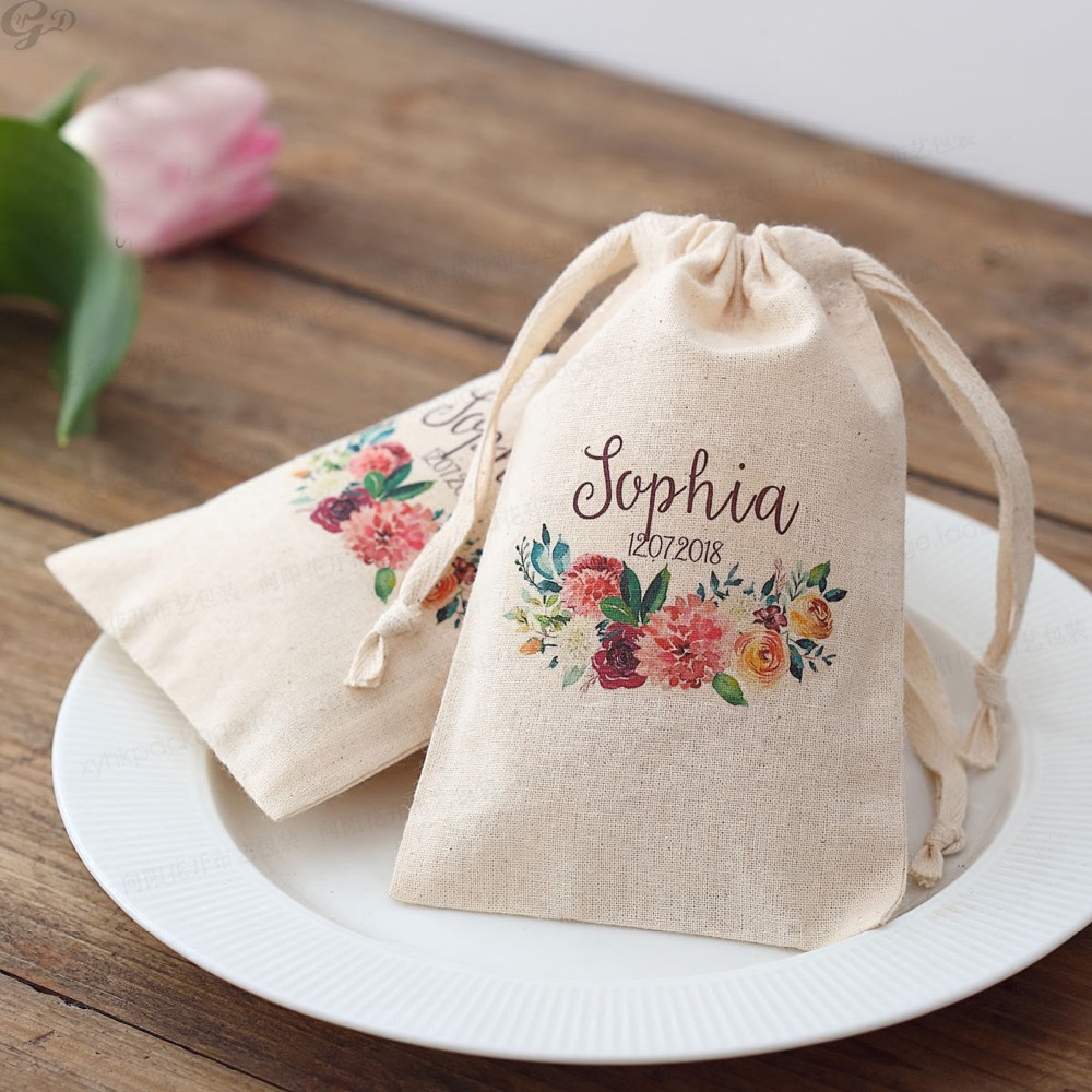 Baby Food Packaging - 100pcs Custom Name Logo Wedding Birthday