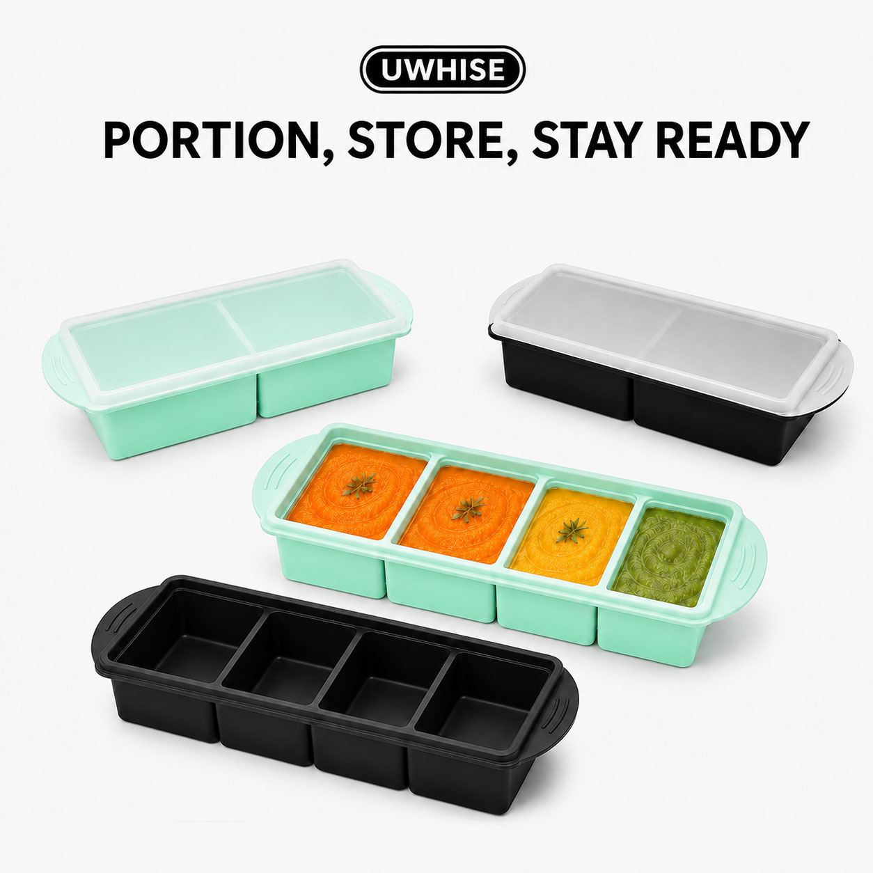 Baby Food Hero - Uwhise Silicone Soup Freezer Tray Baby