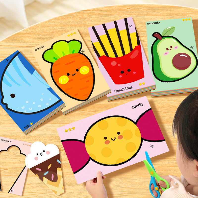 Baby Food Scissors - Handmade Paper Cuttings Interesting Origami Suit