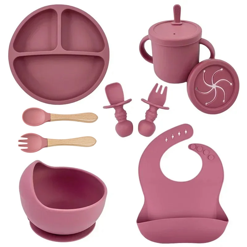 Baby Food Menu - Food Grade Silicone Child Dish Set