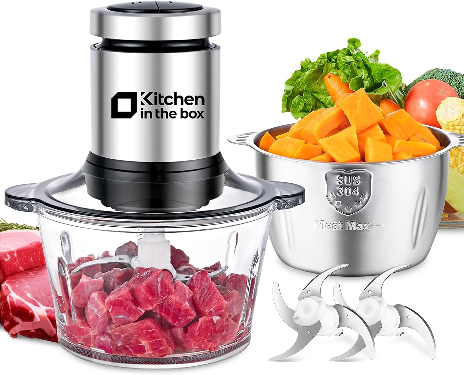 Veggie Baby Food - 400W Food Processor & Meat Grinder,