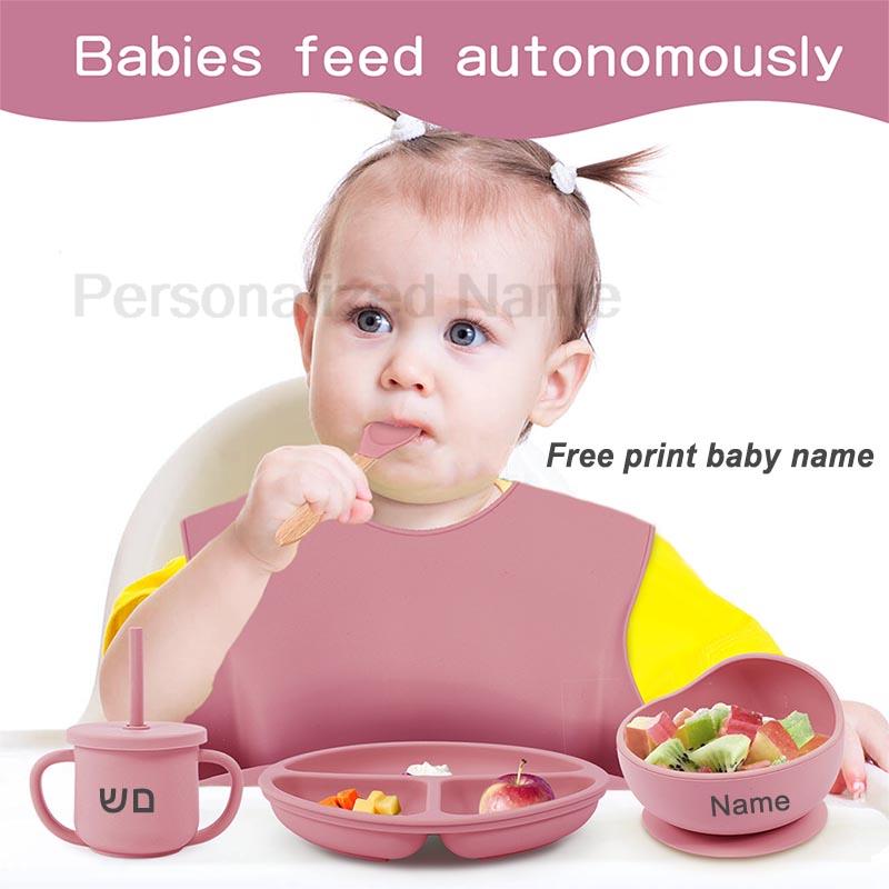6Pcs Silicone Tableware For Ki - Baby Food Menu review and price