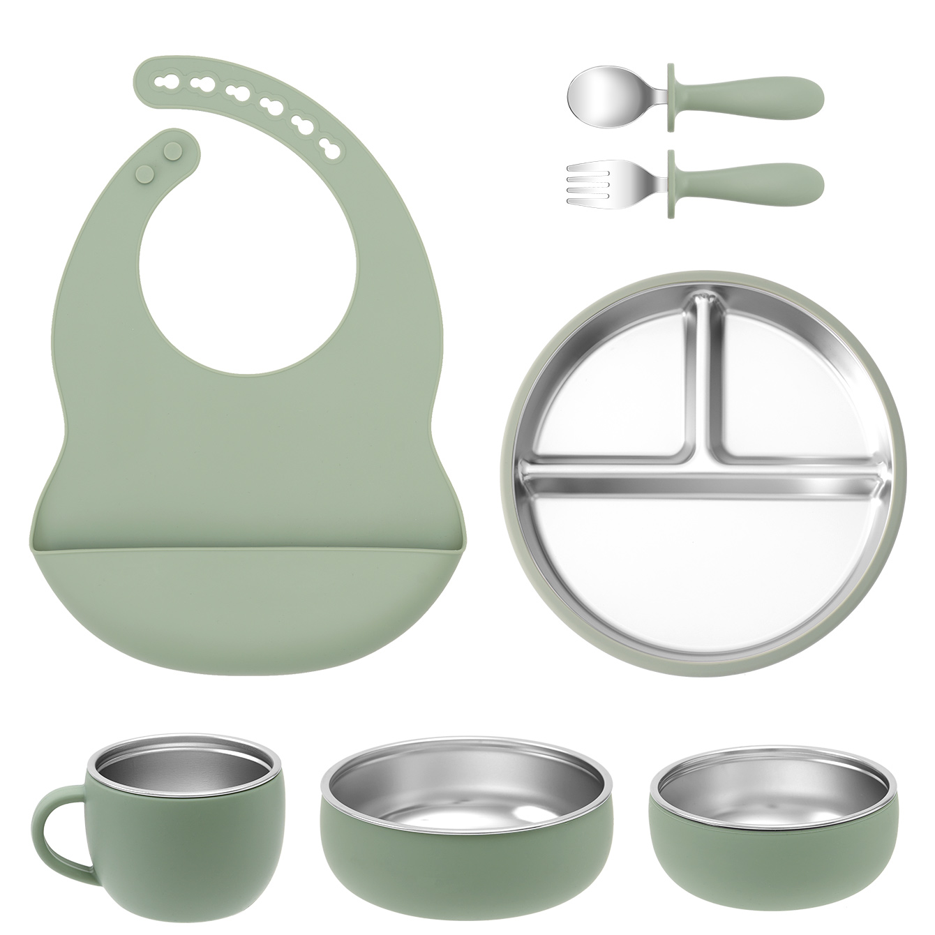 7PCS Stainless Steel Detachabl - Baby Food Menu review and price