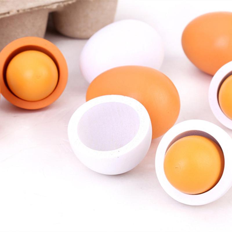 6Pcs Kitchen Wooden Artificial - Baby Food Egg review and price