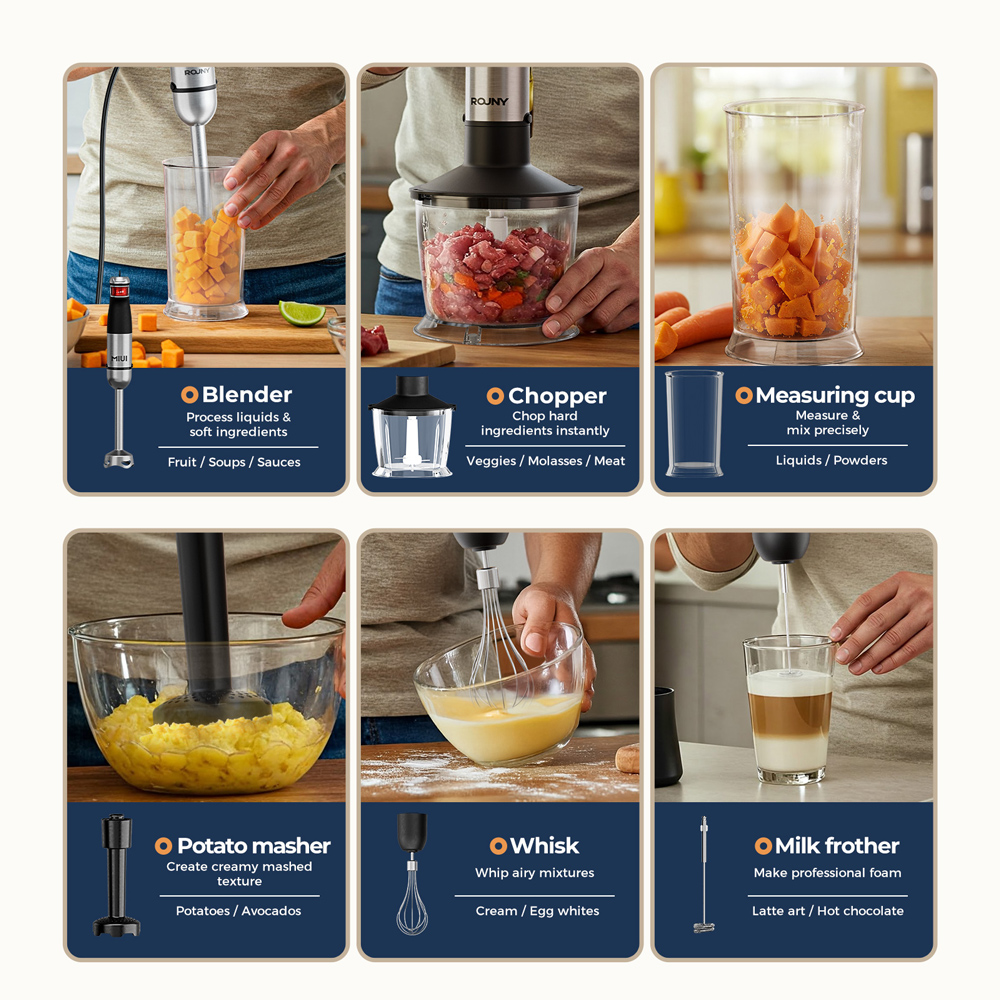 6 in 1 1200W Powerful Hand Ble - Baby Food Healthy review and price