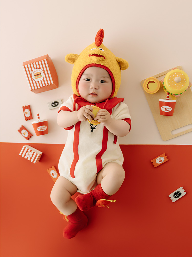 Baby 100 Days Photography Prop - Baby Food With Chicken review and price