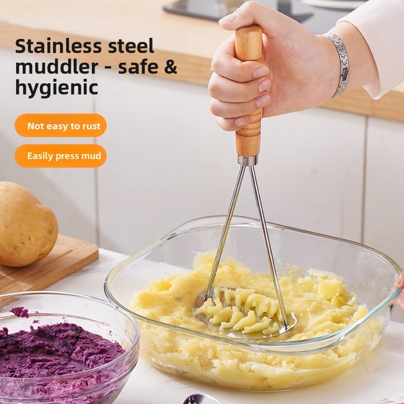 Stainless Steel Potato Masher– - Baby Food Healthy review and price