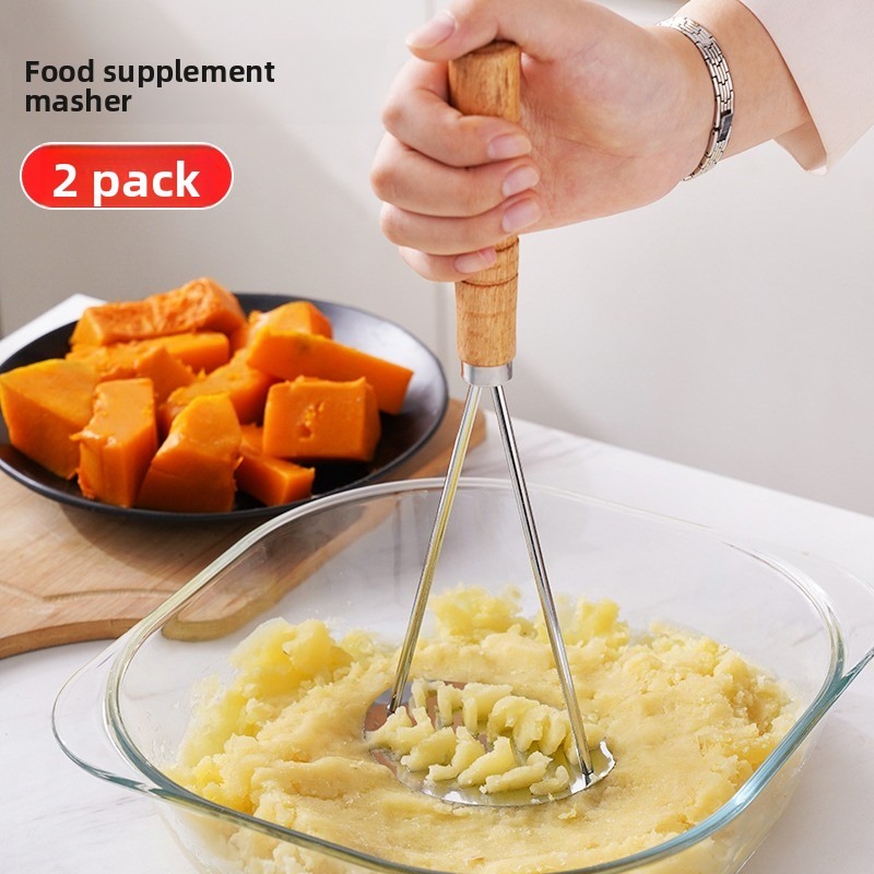 Stainless Steel Potato Masher– - Baby Food Healthy review and price